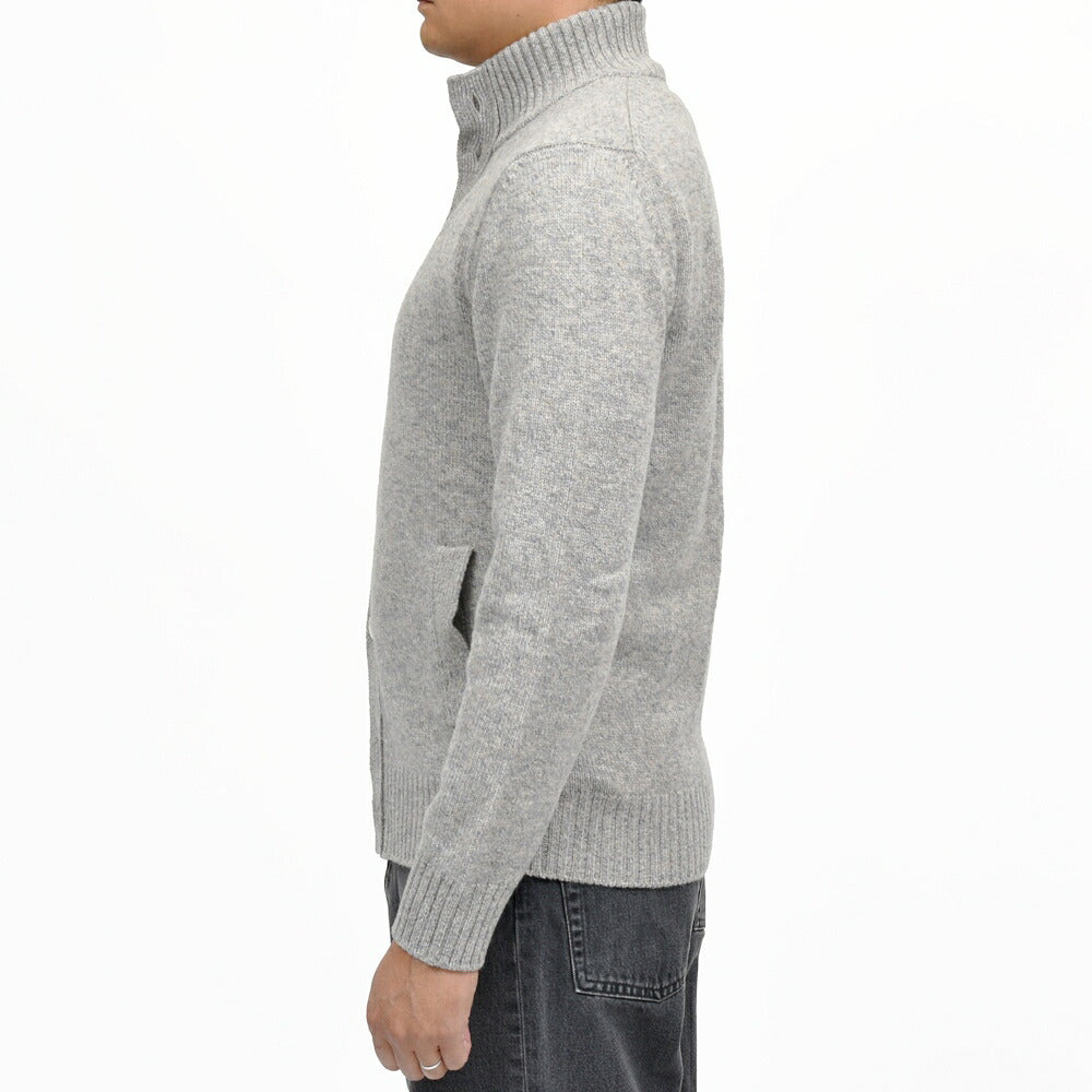 ZANONE(ザノーネ)5ゲージメランジウールスタンドカラーニットカーディガン CHIOTO/SLIM FIT/810130/ZN233/65801(M) 16066301052