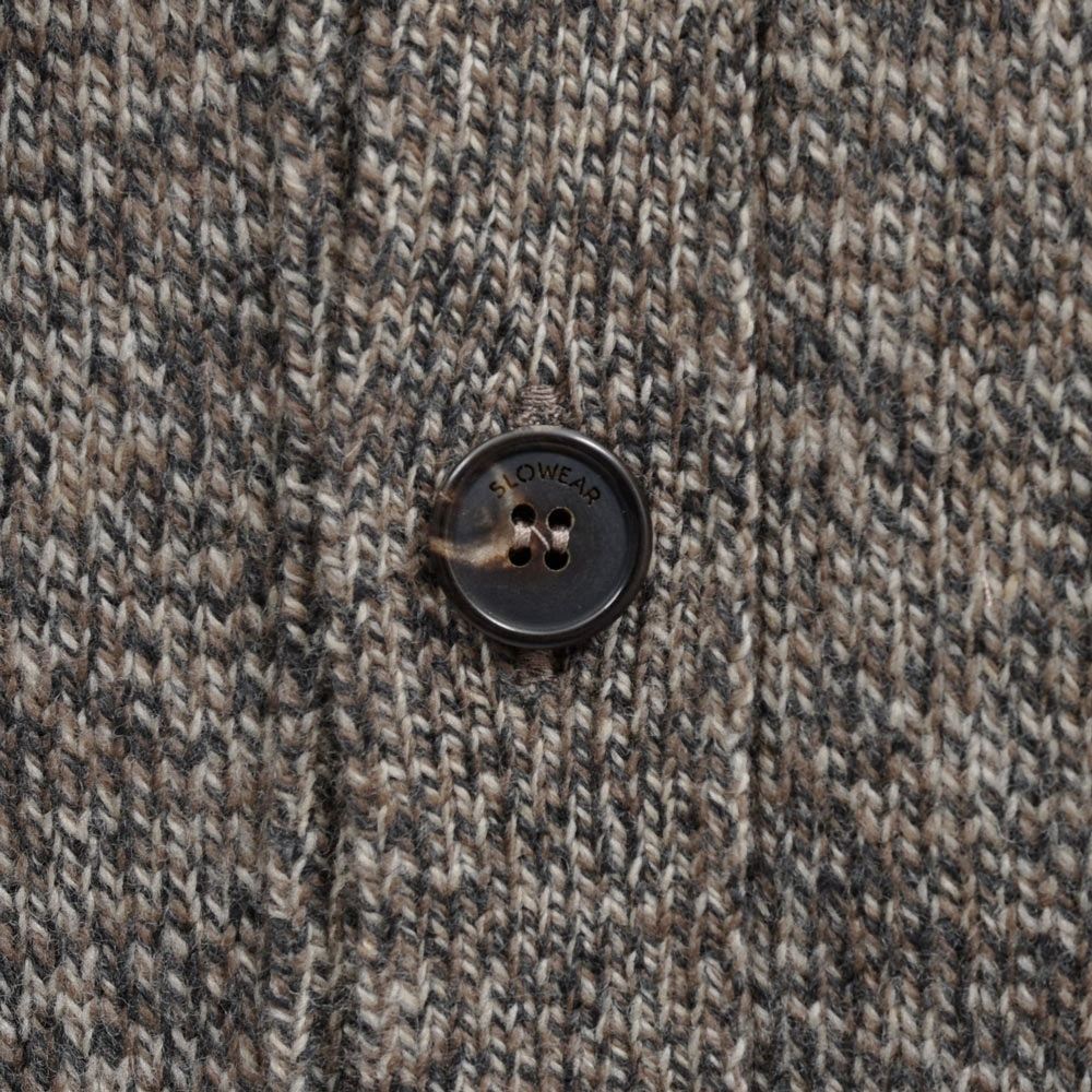 ZANONE(ザノーネ)5ゲージメランジウールスタンドカラーニットカーディガン CHIOTO/SLIM FIT/810130/ZN233/65801(M) 16066301052