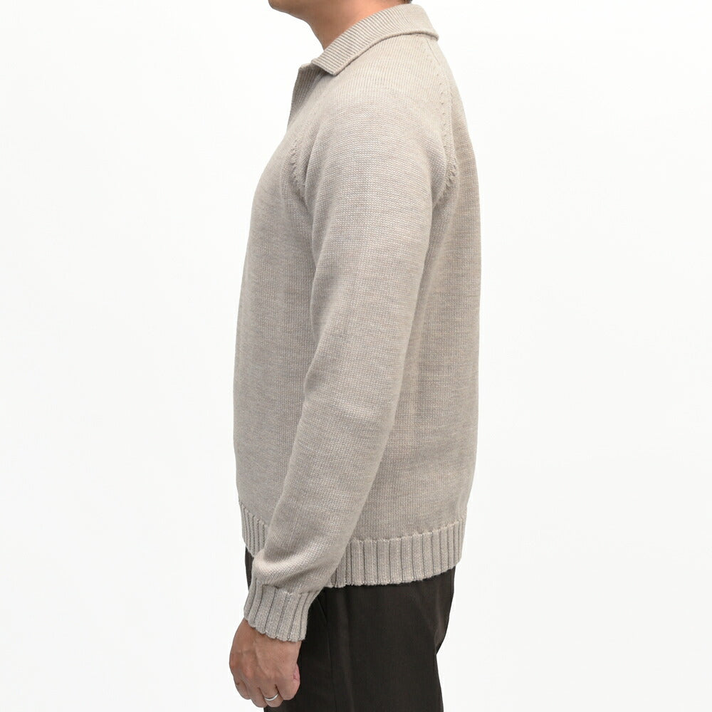 ZANONE(ザノーネ)5ゲージウールスキッパーニットポロ REGULAR FIT/472-65420(M) 16066302052