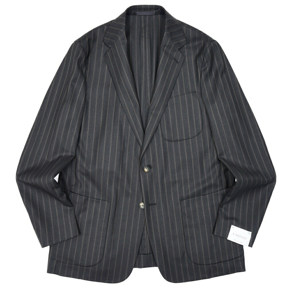 CARUSO(カルーゾ) ZERO JACKETゼロジャケット ウールオルタネイトストライプ2Bジャケット NPZ205Z 17052000025