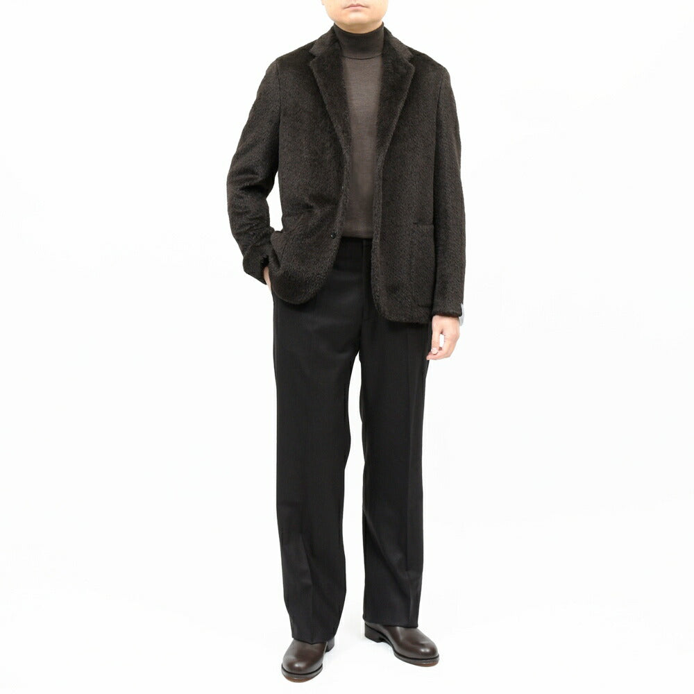 CARUSO(カルーゾ) ZERO JACKETゼロジャケット アルパカウールシャギー2Bジャケット NPN2M200Z 17052001025
