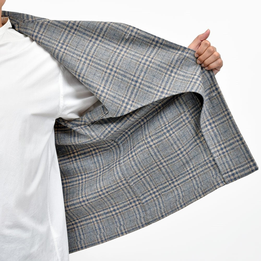 CARUSO(カルーゾ) OVERSHIRTオーバーシャツ ウールカシミアライトツィードカバーオール MS22G 17052006025