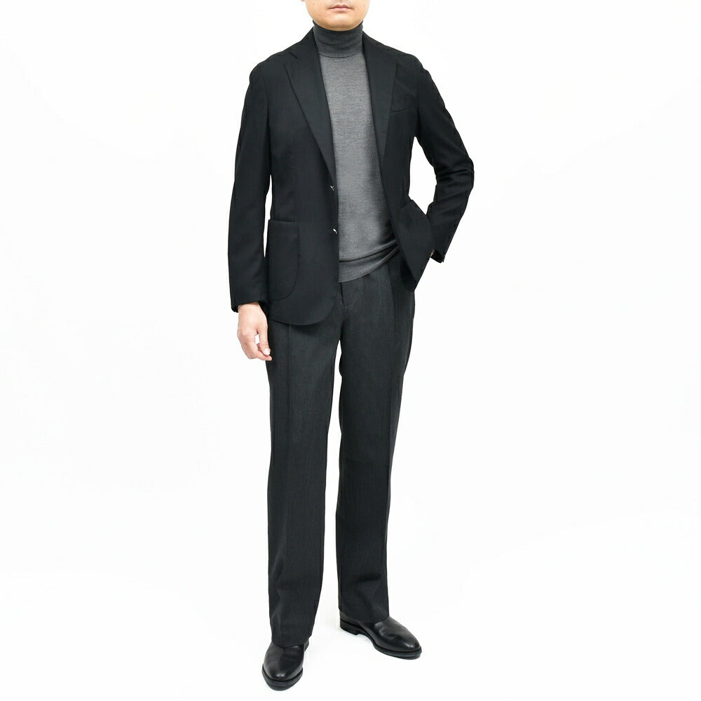 BARBA(バルバ) B ACTIVEビーアクティブ ウールホップサック2Bジャケット(メタルボタン) 487-41761 17052011052
