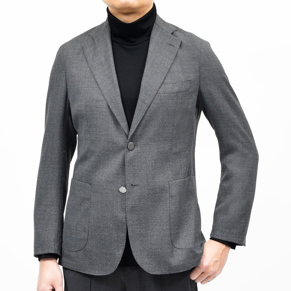 BARBA(バルバ) B ACTIVEビーアクティブ ウールホップサック2Bジャケット(メタルボタン) 487-41761 17052011052