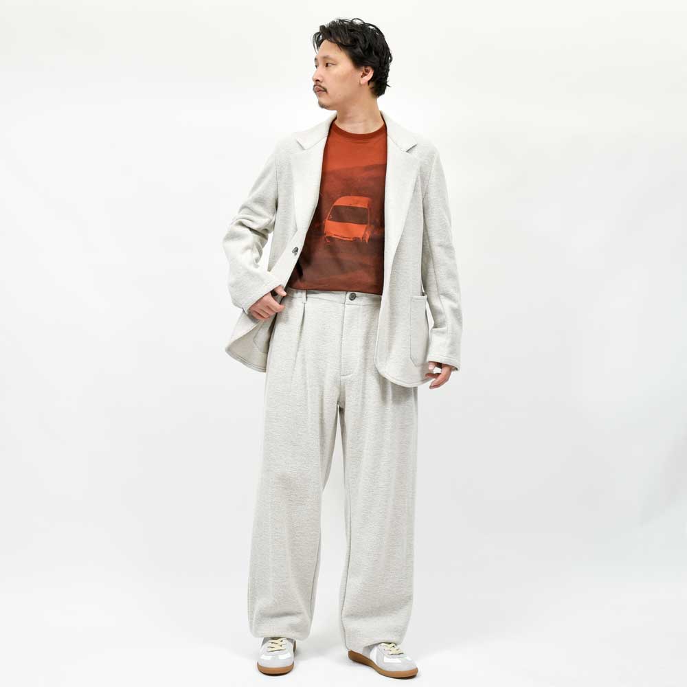 la favola(ラファーヴォラ) ウールナイロンジャージ2Bジャケット SHORT JACKET J31 17052400146