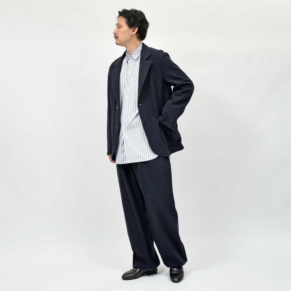 la favola(ラファーヴォラ) ウールナイロンジャージ2Bジャケット SHORT JACKET J31 17052400146