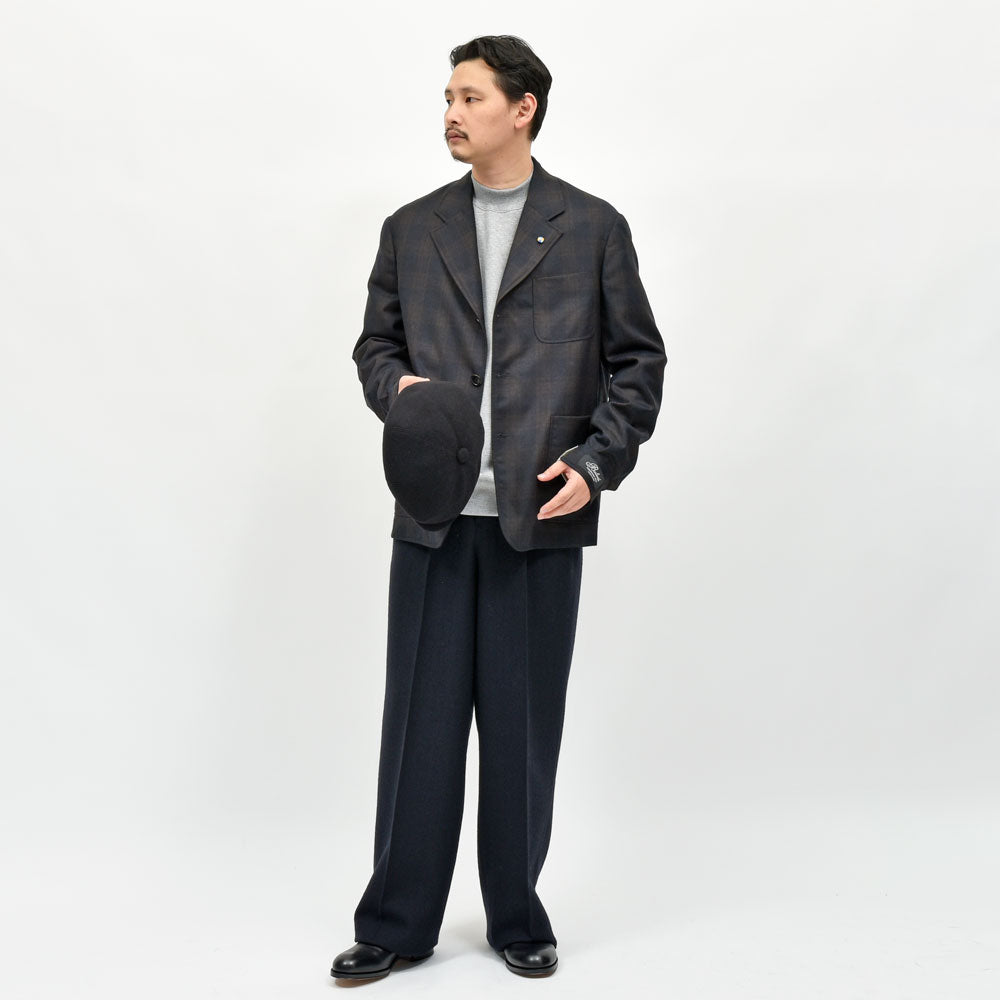 Belvest(ベルベスト) ウールタータンチェックアトリエジャケット G10344-31044 JACKET IN THE BOX 17056400020
