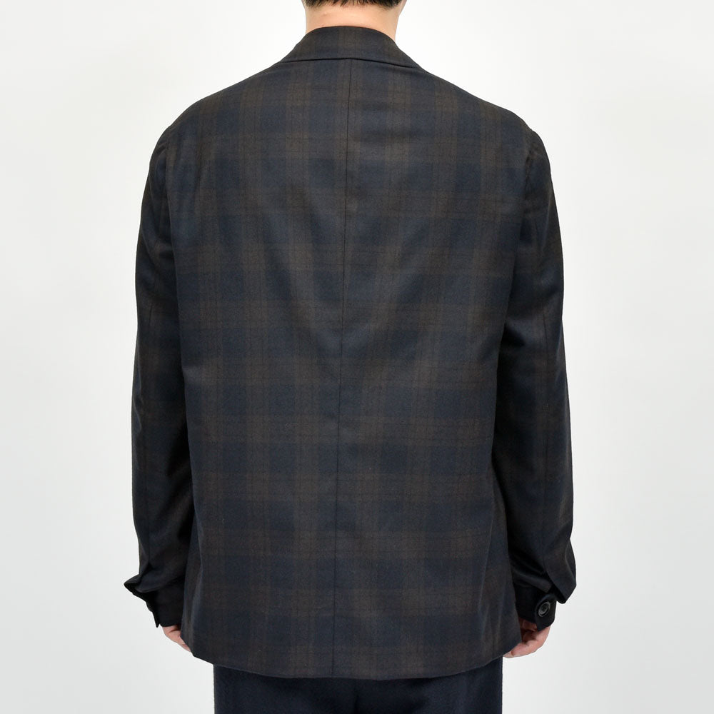 Belvest(ベルベスト) ウールタータンチェックアトリエジャケット G10344-31044 JACKET IN THE BOX 17056400020