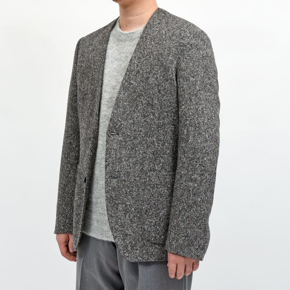 Belvest(ベルベスト) ウールホームスパンノーカラー2Bジャケット G10104C-2655/GJ 17056401020