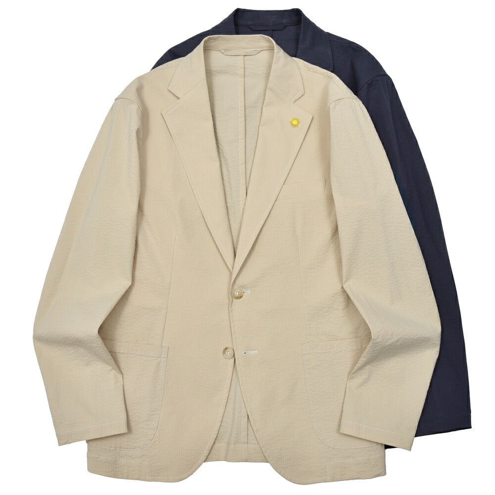 Giannetto(ジャンネット) コットンストレッチシアサッカー2Bシャツジャケット CORALLO JACKET/61270 17061000109