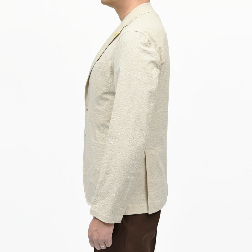 Giannetto(ジャンネット) コットンストレッチシアサッカー2Bシャツジャケット CORALLO JACKET/61270 17061000109