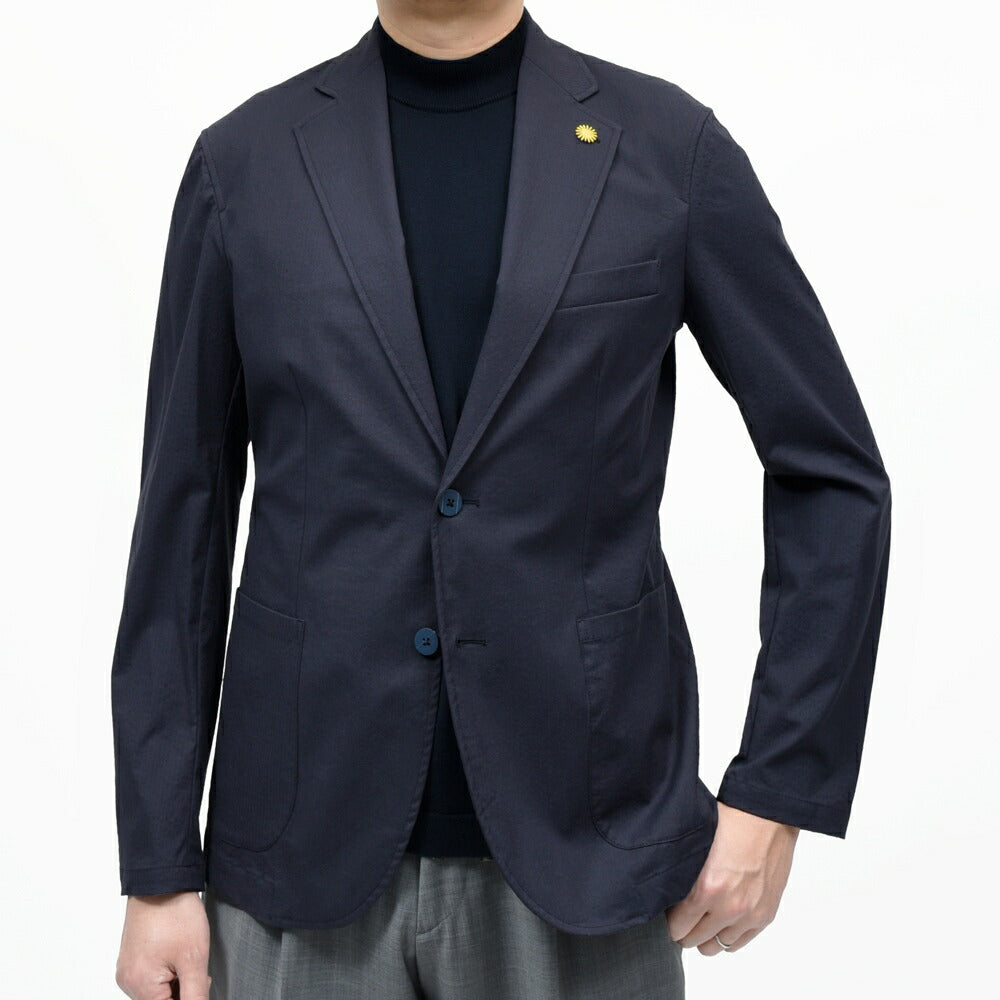 Giannetto(ジャンネット) コットンストレッチシアサッカー2Bシャツジャケット CORALLO JACKET/61270 17061000109
