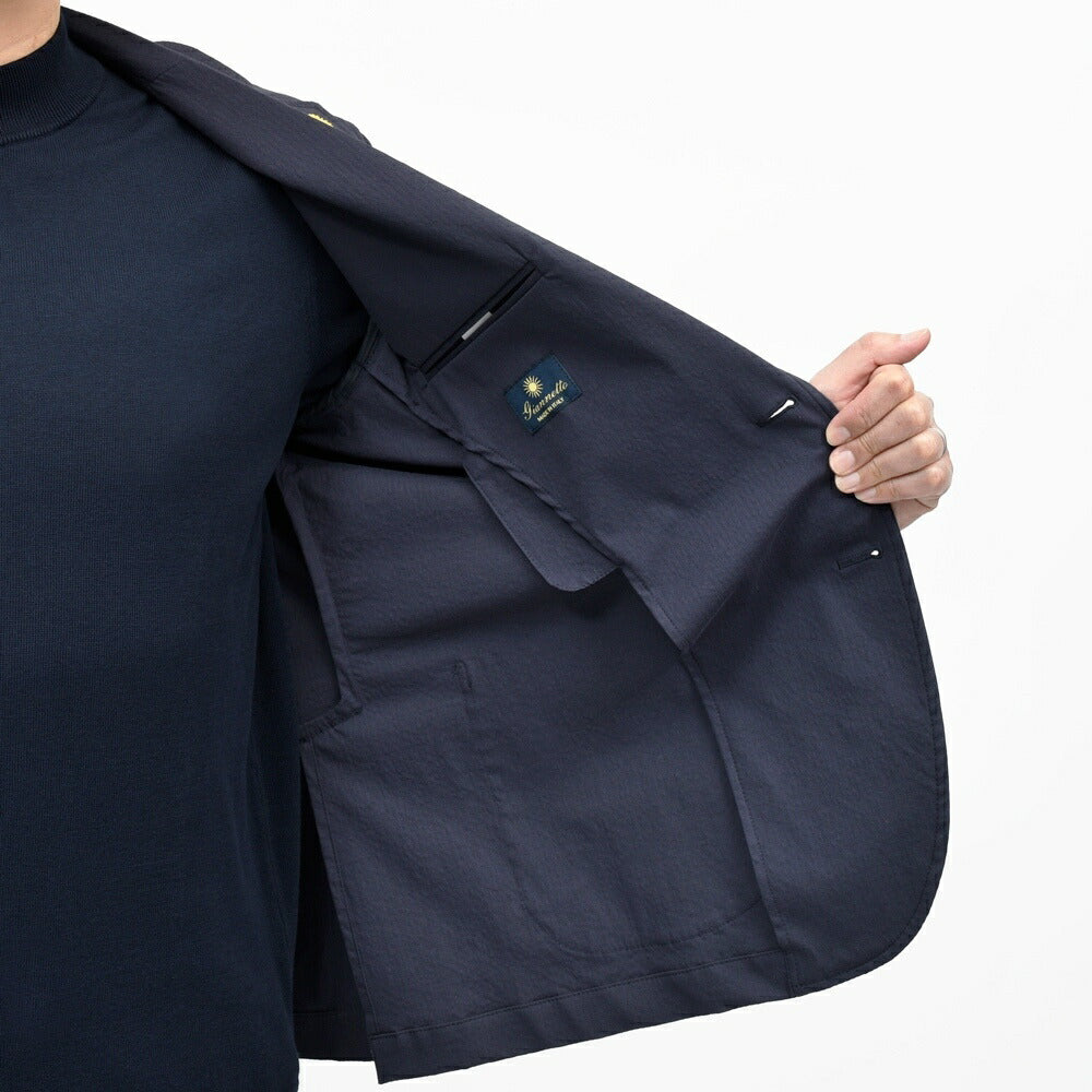 Giannetto(ジャンネット) コットンストレッチシアサッカー2Bシャツジャケット CORALLO JACKET/61270 17061000109
