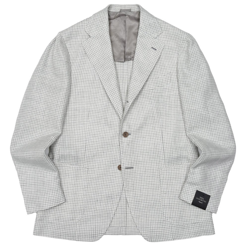TITO ALLEGRETTO(ティト アレグレット) リネンウールライトツィードギンガムチェック3Bジャケット TA-05-261-019 17061001142