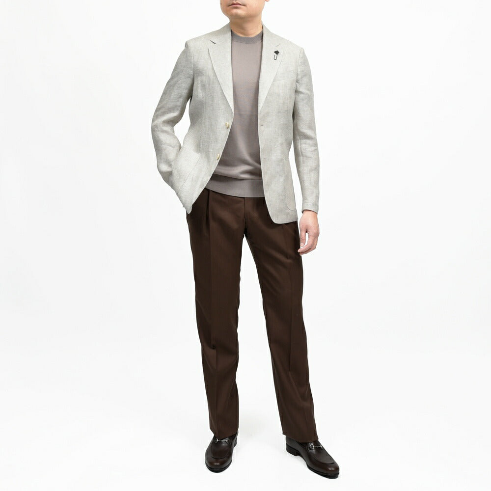 LARDINI(ラルディーニ) RIETIリエティ リネンヘリンボーン2Bライトジャケット JD6205/PAIF66810 17061005109