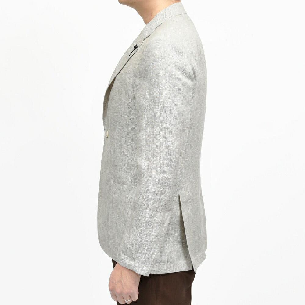 LARDINI(ラルディーニ) RIETIリエティ リネンヘリンボーン2Bライトジャケット JD6205/PAIF66810 17061005109