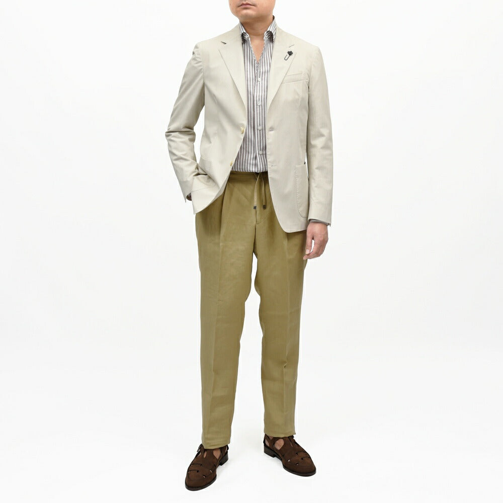 LARDINI(ラルディーニ) ROMAローマ コットンシルクストレッチシアサッカー2Bジャケット A6202Q6401 17061006109