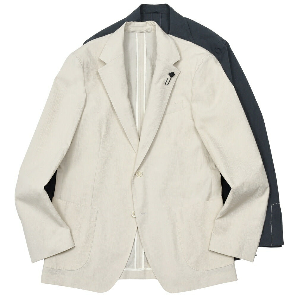 LARDINI(ラルディーニ) ROMAローマ コットンシルクストレッチシアサッカー2Bジャケット A6202Q6401 17061006109
