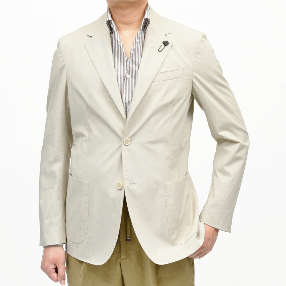 LARDINI(ラルディーニ) ROMAローマ コットンシルクストレッチシアサッカー2Bジャケット A6202Q6401 17061006109