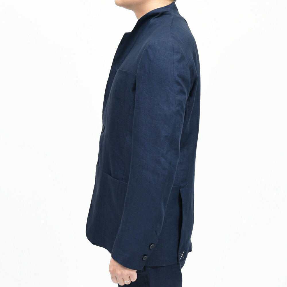 SEASE(シーズ) ELLEN BLAZER2.0 リネンコットンヘリンボーンスタンドカラージャケット JB033TN403 17061008039