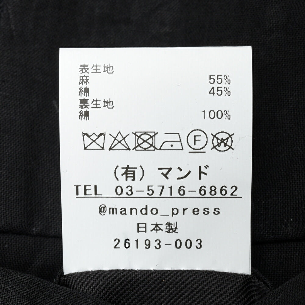 mando(マンド) リネンコットンストライプ2Bジャケット 26193-003 17061400037