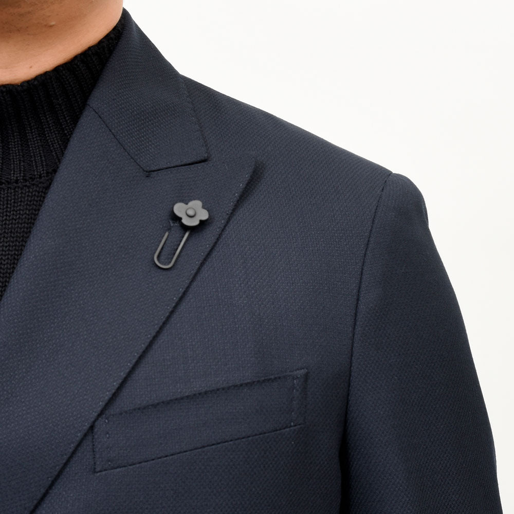 LARDINI(ラルディーニ) ROMAローマ テックウールホップサック6Bダブルジャケット(メタルボタン) A6203JQ4703 17062001109