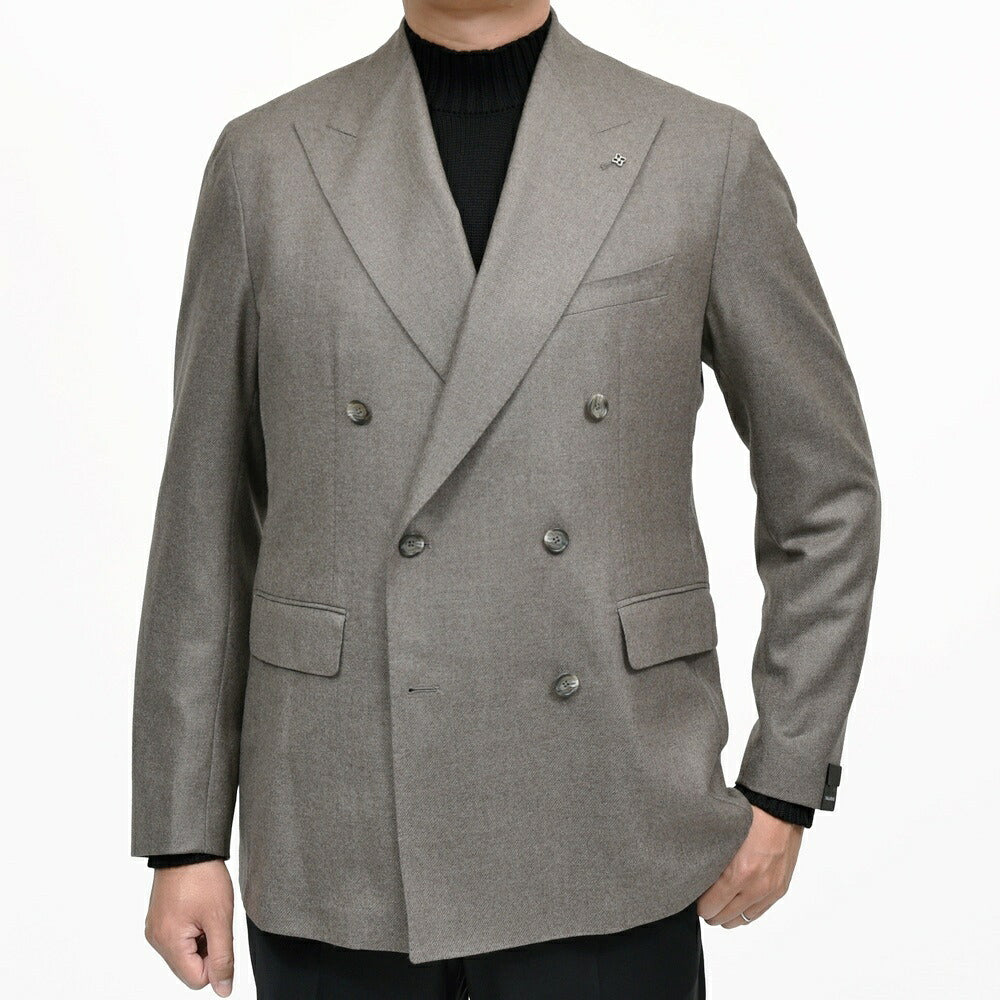 TAGLIATORE(タリアトーレ) NEWYORKニューヨーク LoroPiana ウールカシミアライトフランネル6Bダブルジャケット 1SNY10B/010021 17062024054