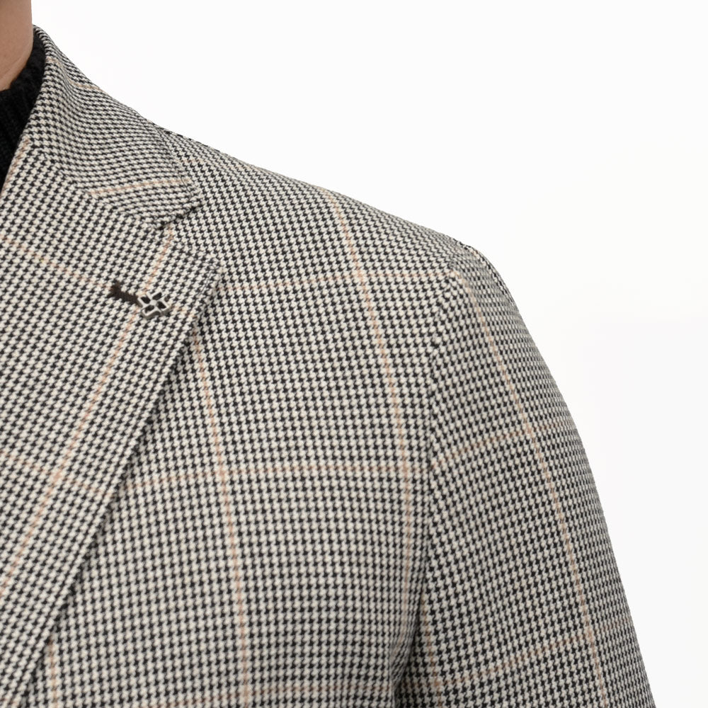 TAGLIATORE(タリアトーレ)LIGHTライト レーヨンウールジャガードオーバーチェック2Bジャケット LIGHT12K/260021 17062032054