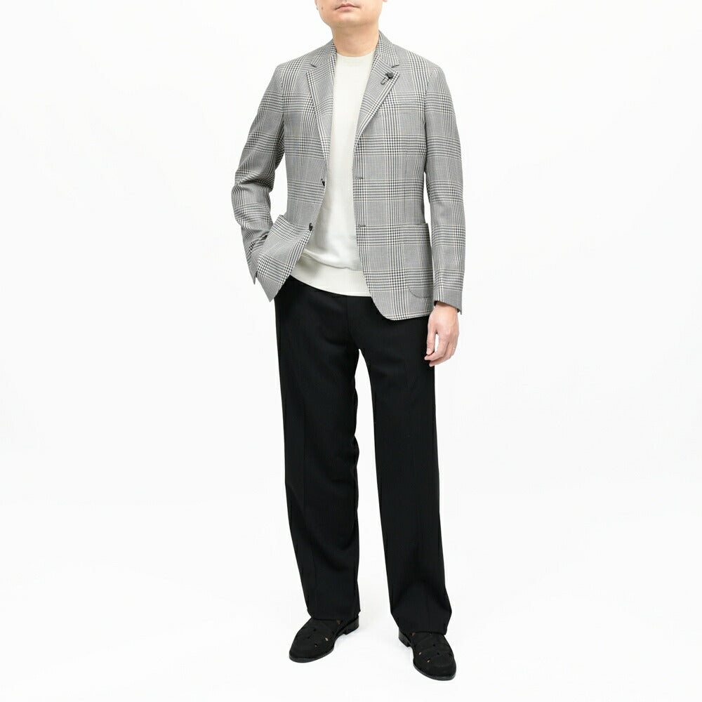 LARDINI(ラルディーニ) ROMAローマ コットンリネンライトツィードグレンチェック2Bジャケット 6116-A6202Q6506 17065002109