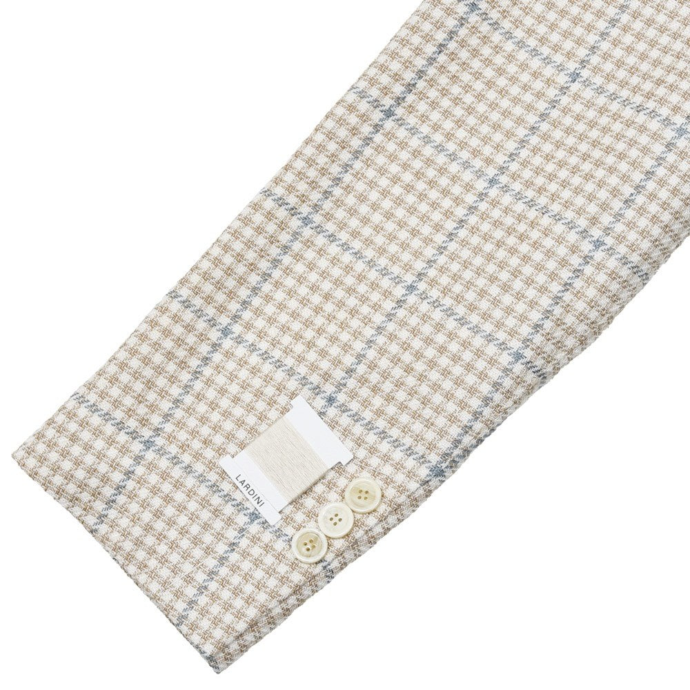 LARDINI(ラルディーニ) ROMAローマ コットンリネンライトツィードオーバーチェック2Bジャケット 6116-A6202Q6512 17065004109