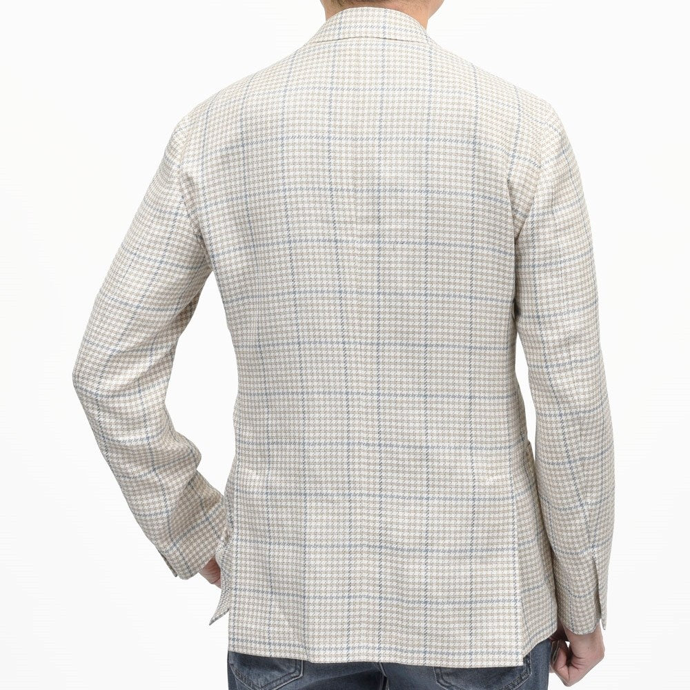 LARDINI(ラルディーニ) ROMAローマ コットンリネンライトツィードオーバーチェック2Bジャケット 6116-A6202Q6512 17065004109