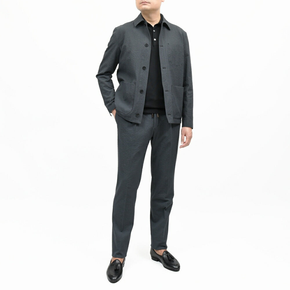 INCOTEX(インコテックス) ストレッチコットンシルクシアサッカーカバーオール 470-51802(M) 17065300052