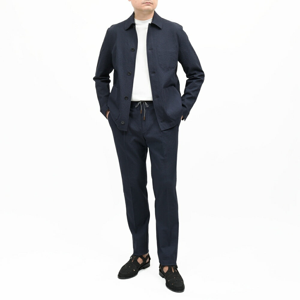 INCOTEX(インコテックス) ストレッチコットンシルクシアサッカーカバーオール 470-51802(M) 17065300052