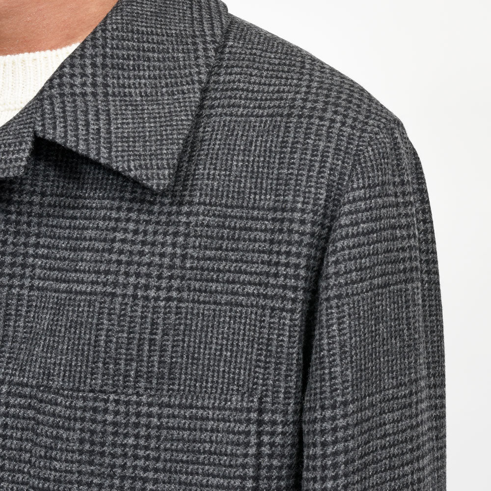 LARDINI(ラルディーニ)<br>STONE ウールカシミアグレンチェックアトリエジャケット 6216-4STONE7515 17066400109