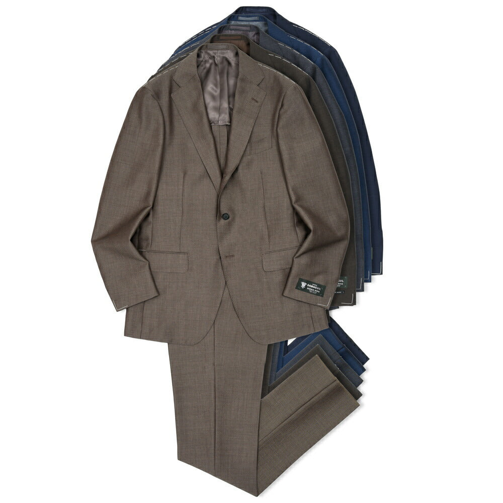 guji(グジ) キッドモヘアウール3B1プリーツスーツ MADE BY RING JACKET / DORMEUIL - SUPER BRIO 17161207028