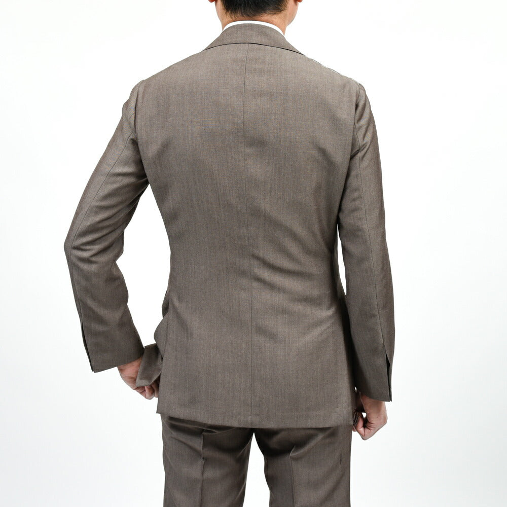 guji(グジ) キッドモヘアウール3B1プリーツスーツ MADE BY RING JACKET / DORMEUIL - SUPER BRIO 17161207028