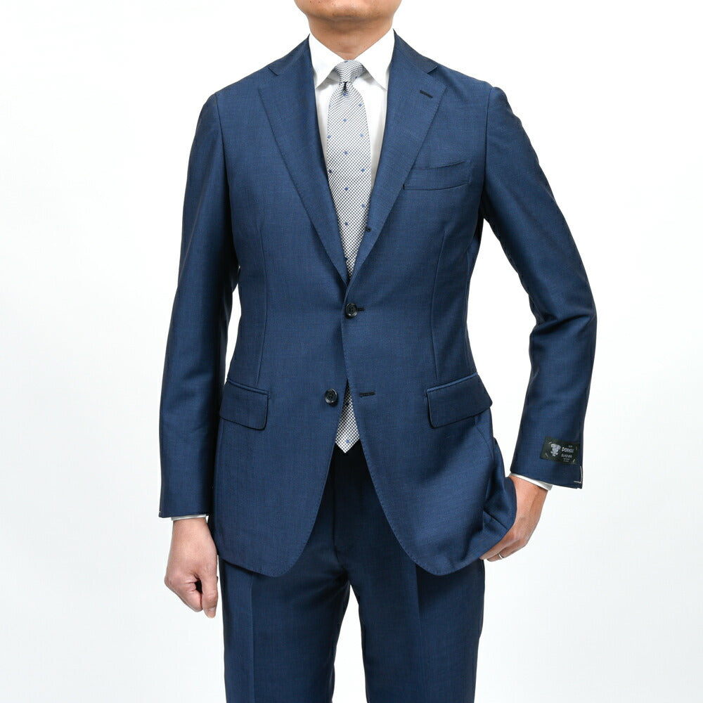 guji(グジ) キッドモヘアウール3B1プリーツスーツ MADE BY RING JACKET / DORMEUIL - SUPER BRIO 17161207028