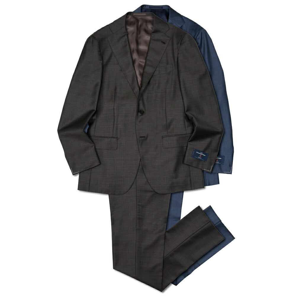 guji(グジ)ウールシャークスキン3B1プリーツスーツ MADE BY RING JACKET / Ermenegildo Zegna - TROFEO 17162207028