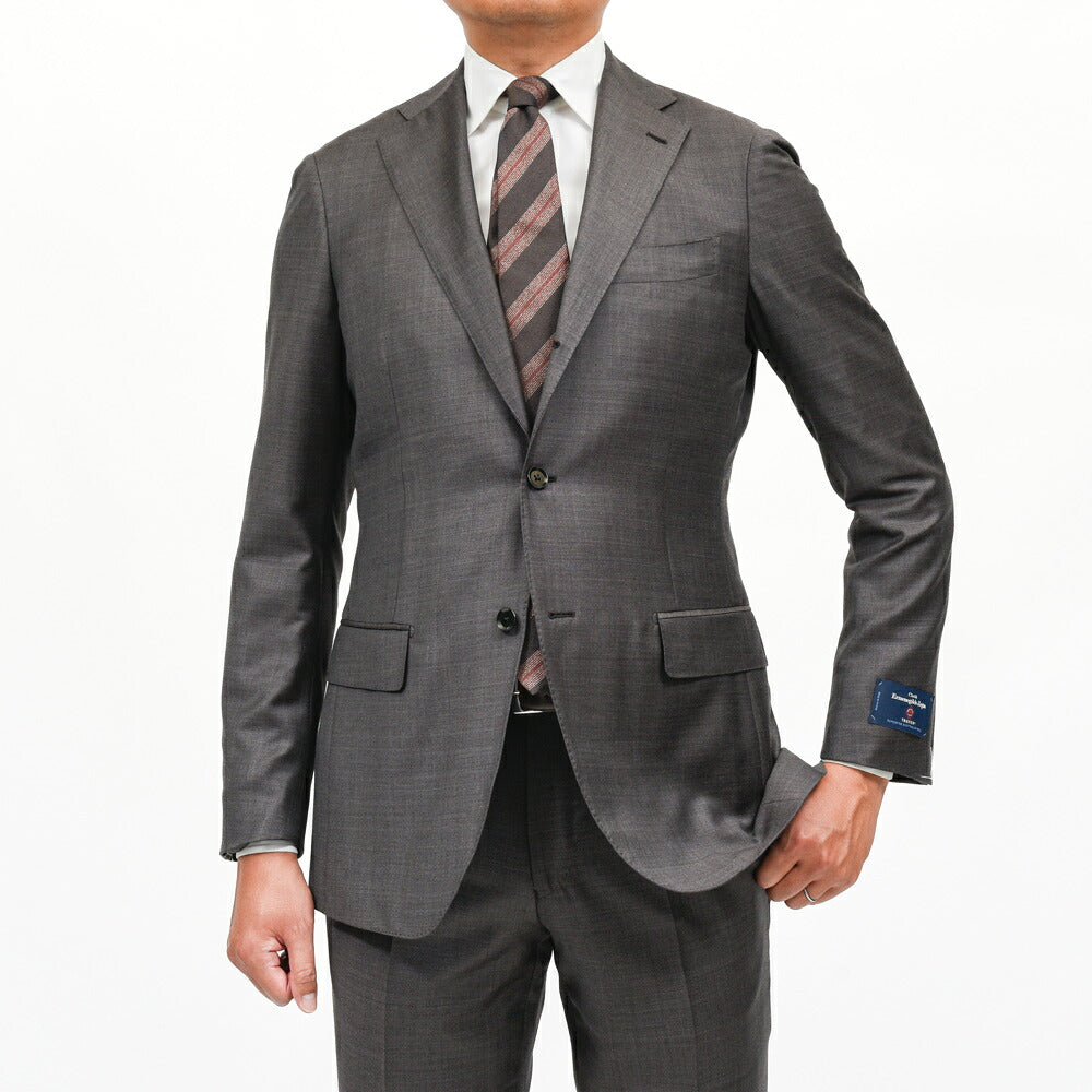 guji(グジ)ウールシャークスキン3B1プリーツスーツ MADE BY RING JACKET / Ermenegildo Zegna - TROFEO 17162207028