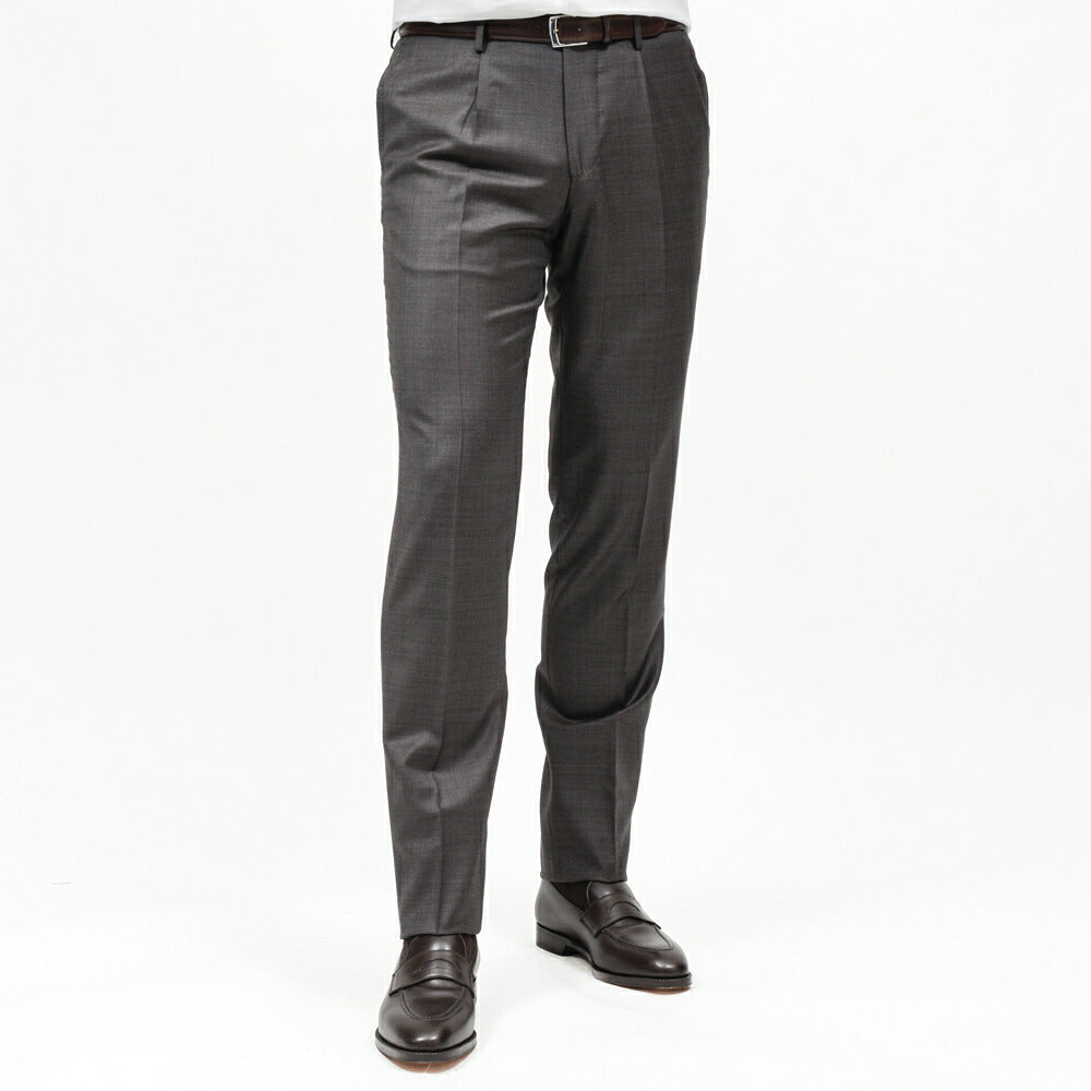 guji(グジ)ウールシャークスキン3B1プリーツスーツ MADE BY RING JACKET / Ermenegildo Zegna - TROFEO 17162207028