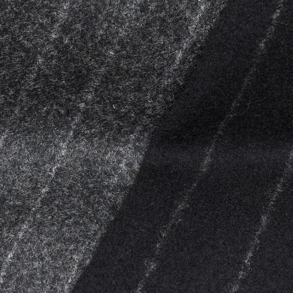 guji(グジ)ウールフランネルチョークストライプ3B1プリーツスーツ MADE BY RING JACKET / FOX BROTHERS - CBT5 17162208028
