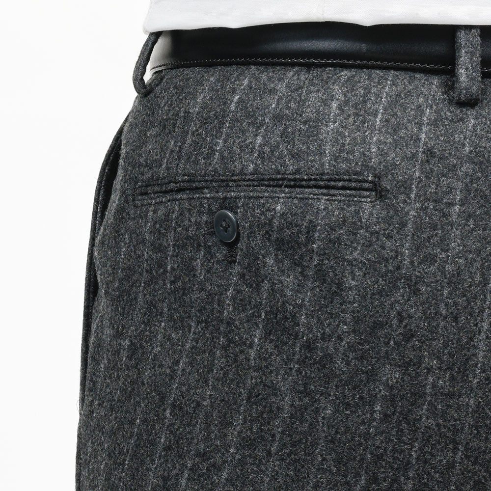 guji(グジ)ウールフランネルチョークストライプ3B1プリーツスーツ MADE BY RING JACKET / FOX BROTHERS - CBT5 17162208028