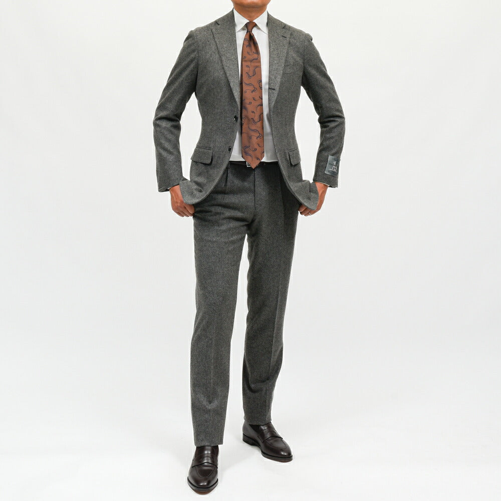 guji(グジ)ウールフランネル3B1プリーツスーツ MADE BY RING JACKET / FOX BROTHERS - CBT5 17162210028