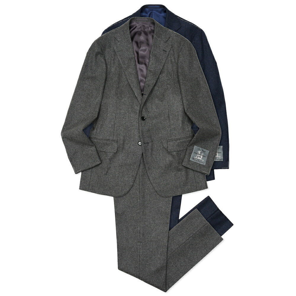 guji(グジ)ウールフランネル3B1プリーツスーツ MADE BY RING JACKET / FOX BROTHERS - CBT5 17162210028