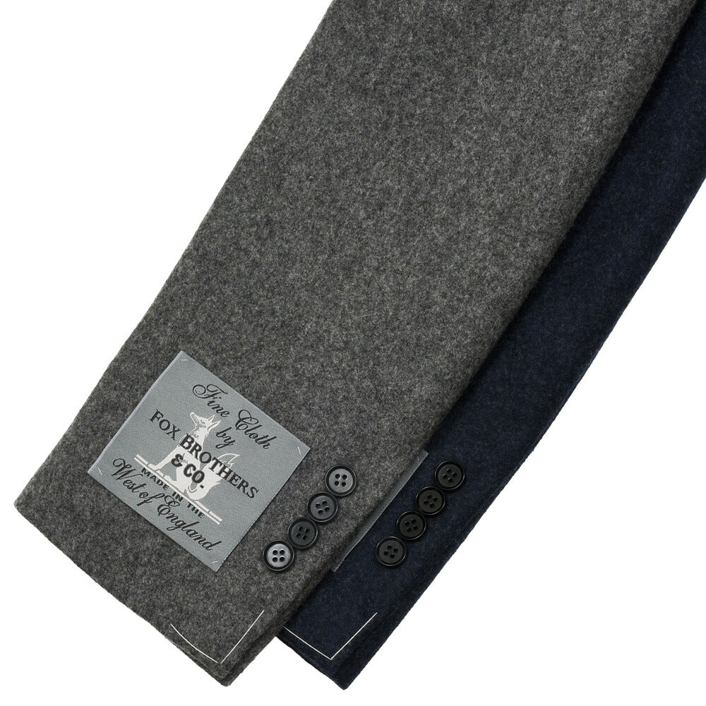 guji(グジ)ウールフランネル3B1プリーツスーツ MADE BY RING JACKET / FOX BROTHERS - CBT5 17162210028