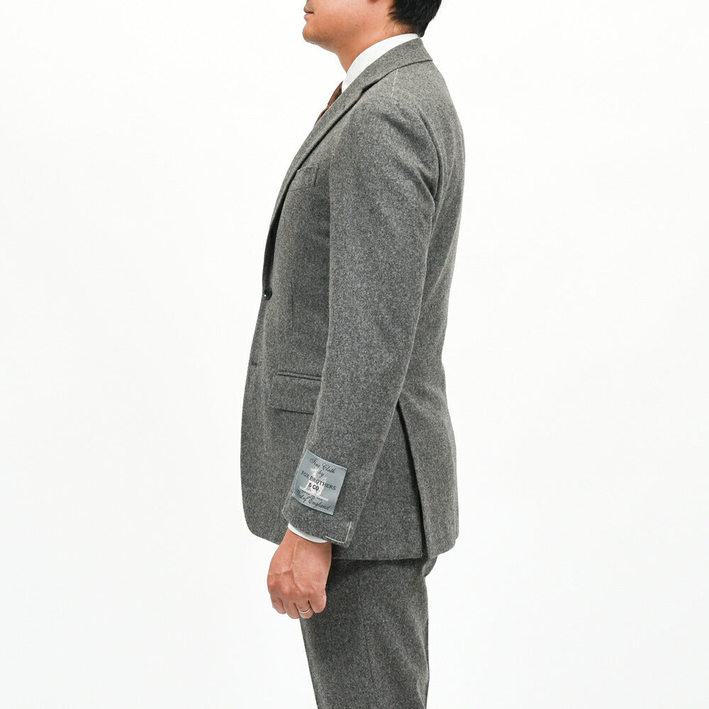 guji(グジ)ウールフランネル3B1プリーツスーツ MADE BY RING JACKET / FOX BROTHERS - CBT5 17162210028
