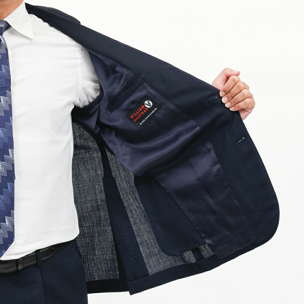 guji(グジ)ウールフレスコ3B1プリーツスーツ MADE BY RING JACKET / WILLIAM HALSTEAD 17162212028