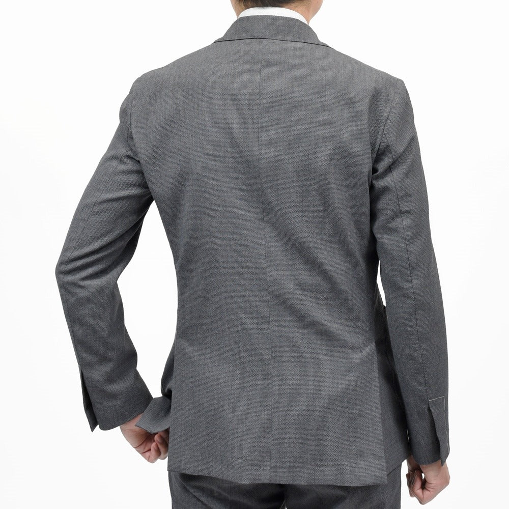 LARDINI(ラルディーニ) EASY WEARイージーウェア テックウールシアサッカーハウンドトゥース3B1Pスーツ 6116-8091AQ6706 17165001109