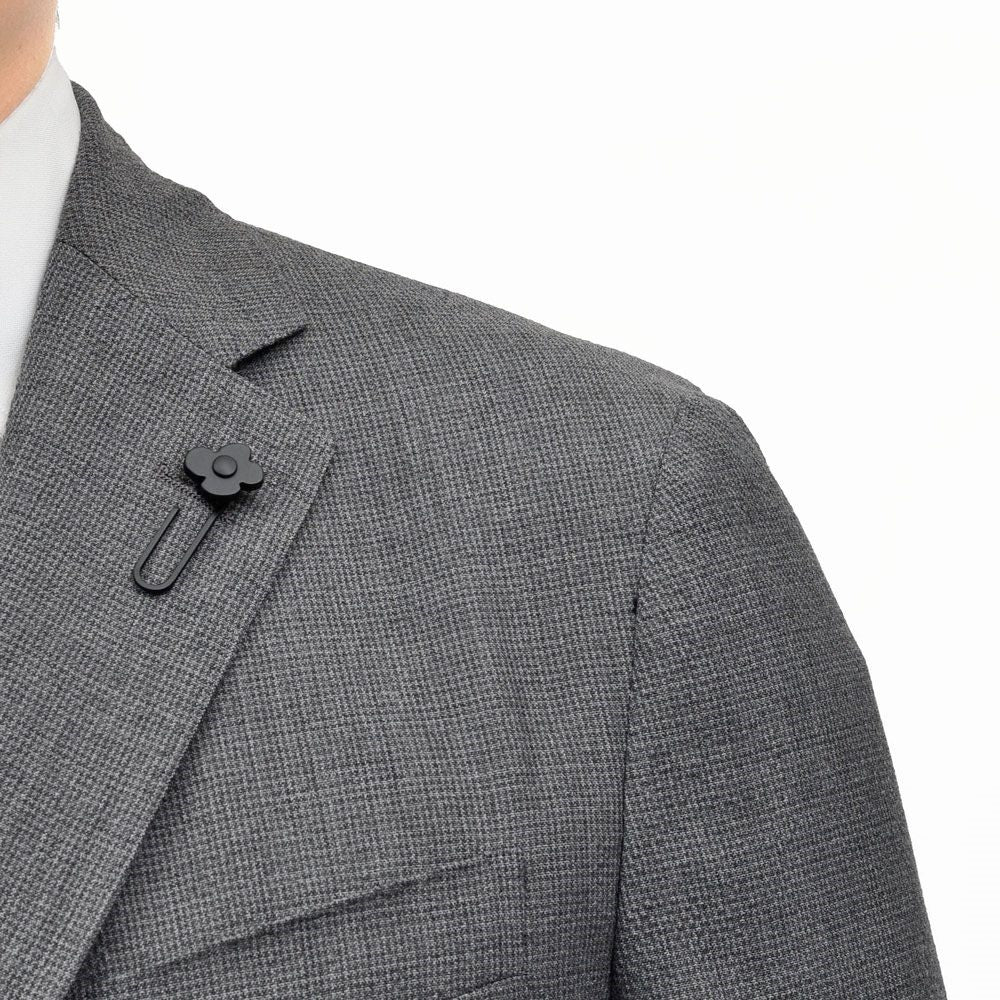 LARDINI(ラルディーニ) EASY WEARイージーウェア テックウールシアサッカーハウンドトゥース3B1Pスーツ 6116-8091AQ6706 17165001109