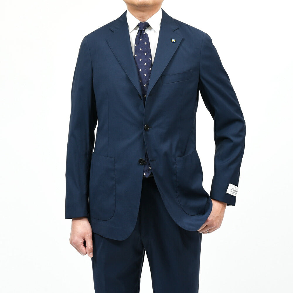 Belvest(ベルベスト) テックウールストレッチ3B1プリーツスーツ / JACKET IN THE BOX 17165200020
